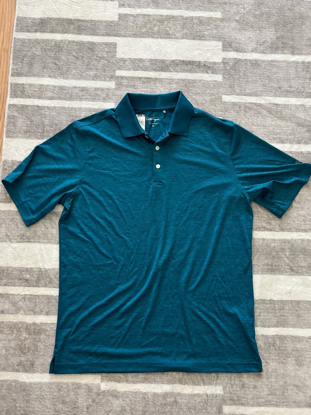 Walter Hagen Teal Short-Sleeve Polo
